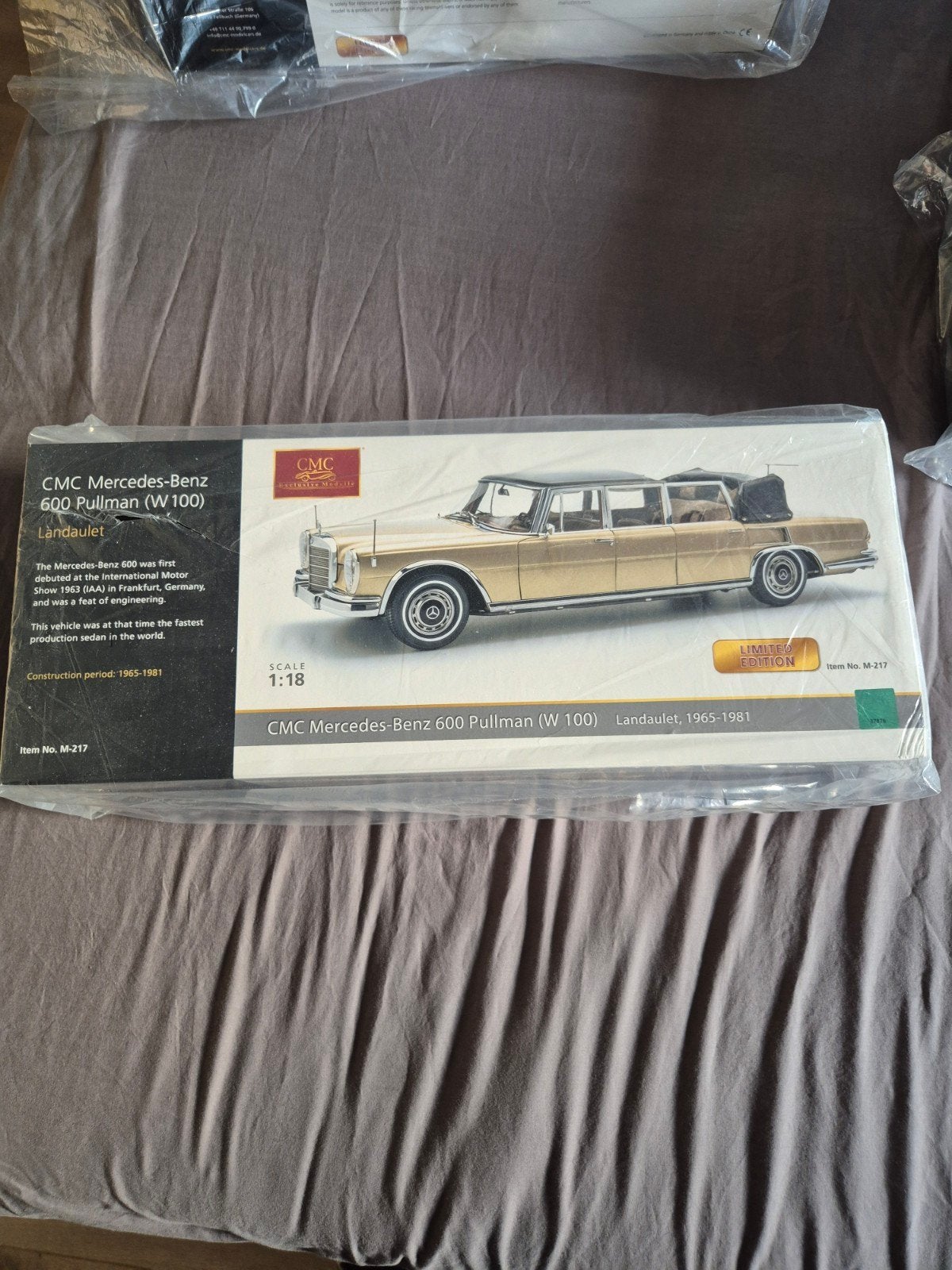1:18 cmc Mercedes Pullman landaulet limited edition nieuw, Hobby en Vrije tijd, Ophalen of Verzenden, Nieuw, Auto, Overige merken