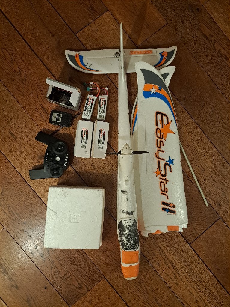 Multiplex EasyStar 2 RC motorzwever + zender + 2x accu's, Ophalen, Gebruikt, Elektro, RTF (Ready to Fly)