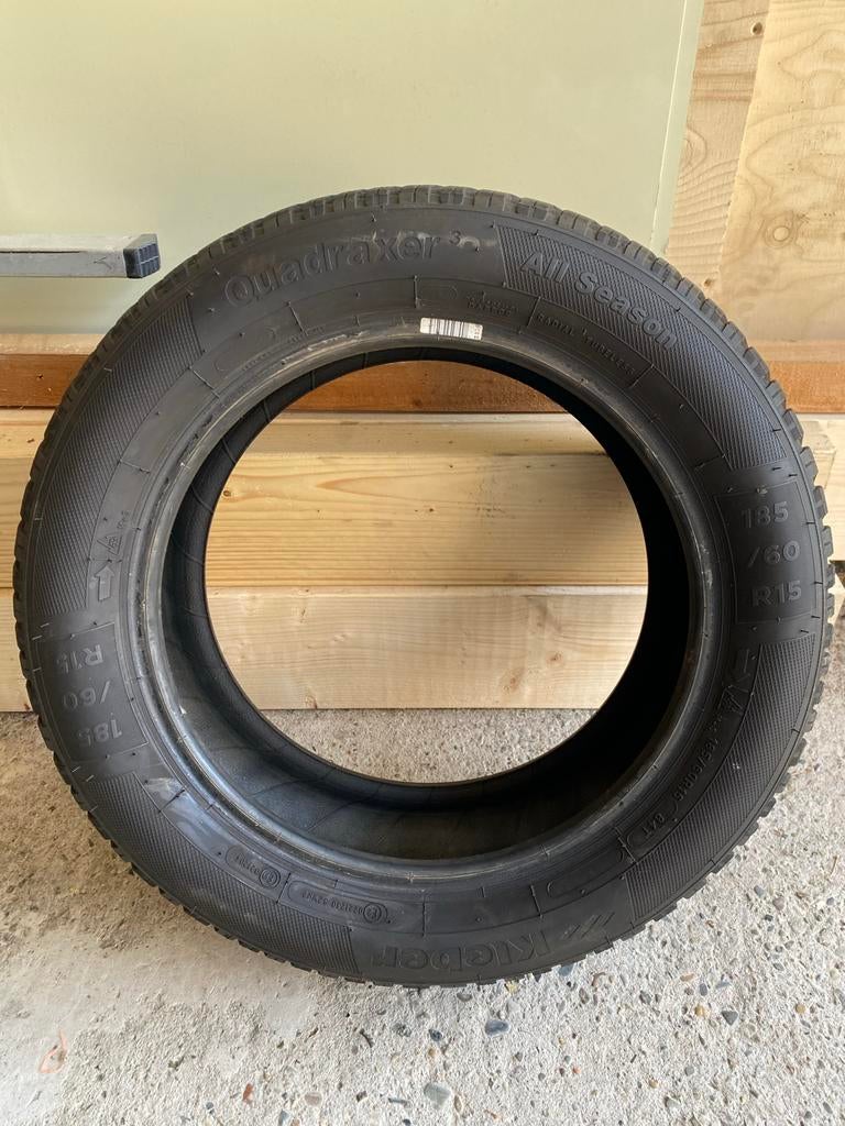 4x Z.G.A.N. All Season Banden 185/60/15 inch, Auto-onderdelen, Banden en Velgen, Ophalen, Gebruikt, 15 inch, 185 mm