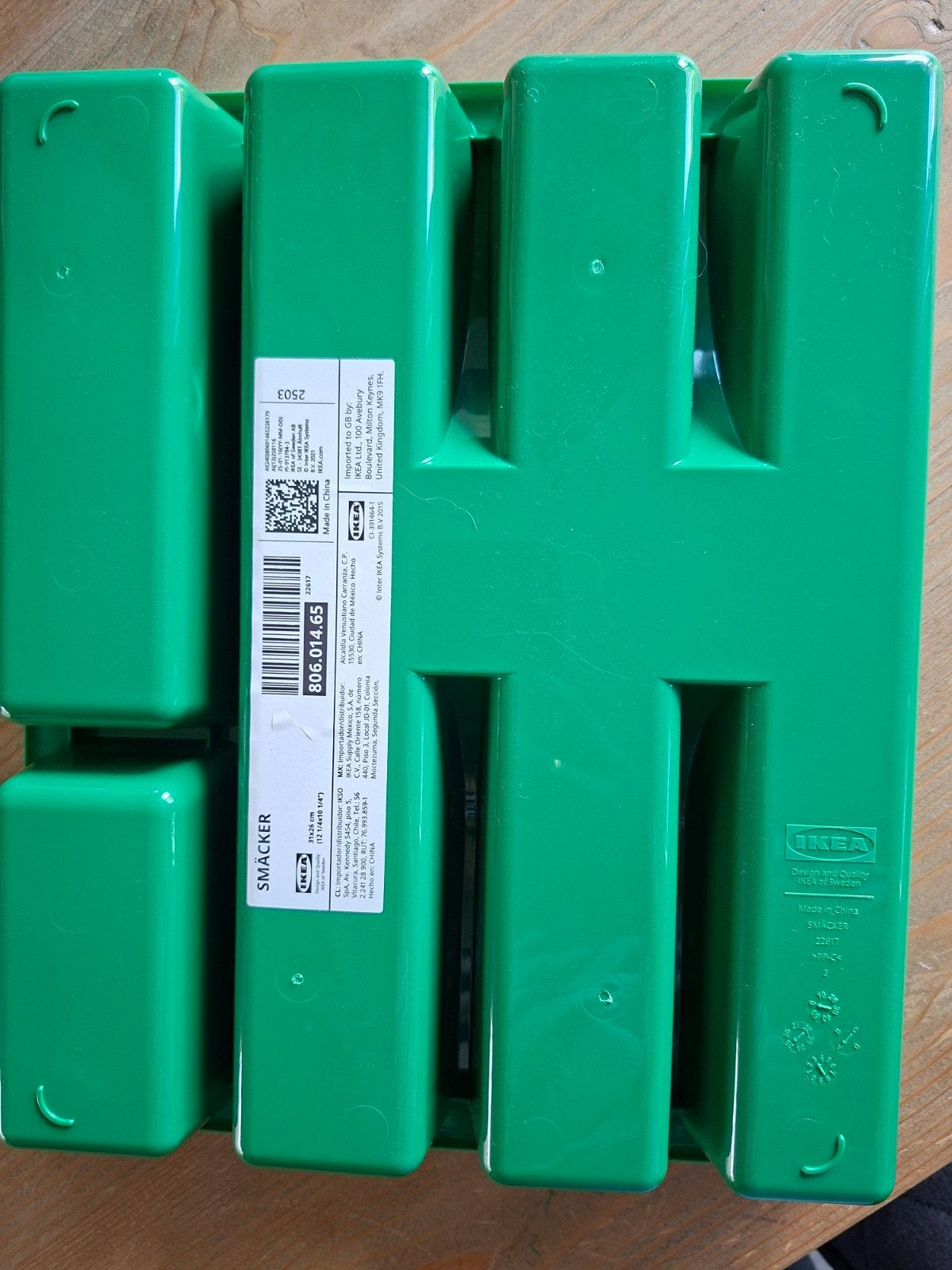 IKEA Smäcker Bestekbak Groen - Zo goed als nieuw, Ophalen, Kunststof, IKEA, Zo goed als nieuw