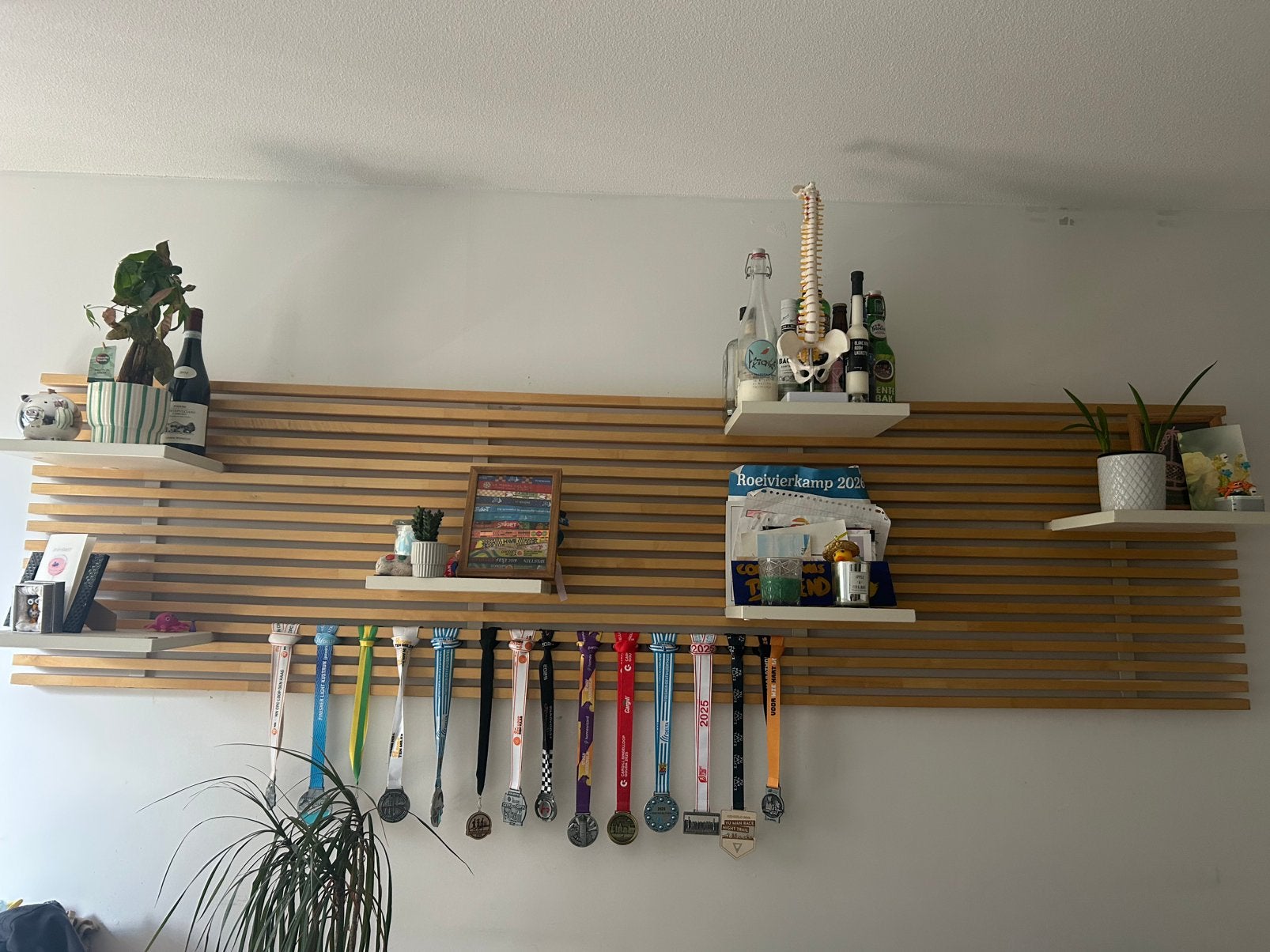 Wandmeubel, Met plank(en), Gebruikt, 200 cm of meer, Ophalen of Verzenden