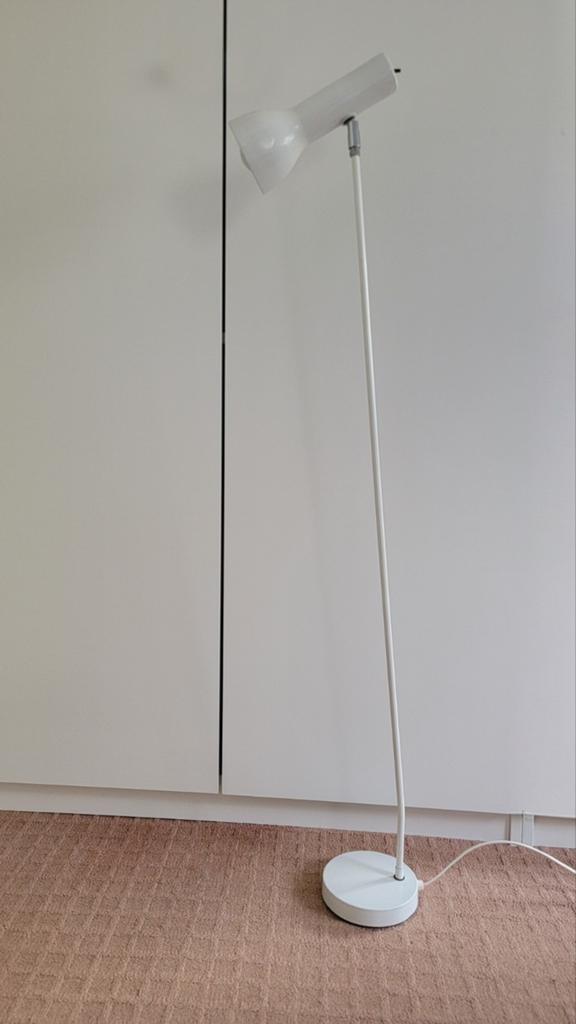 Hala lamp 645, 70s - Vintage vloerlamp - Wit - Modern design, Ophalen, Gebruikt, Modern, Vintage, 100 tot 150 cm