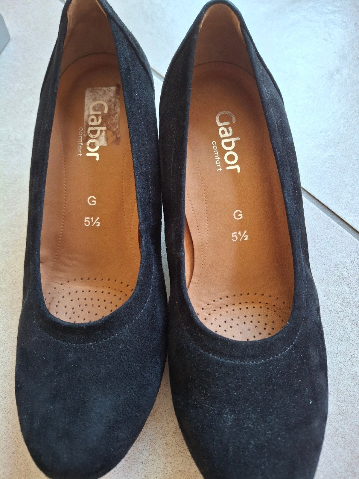 Nieuwe zwarte damesschoenen Gabor, Schoenen met lage hakken, Zwart, Gabor, Nieuw