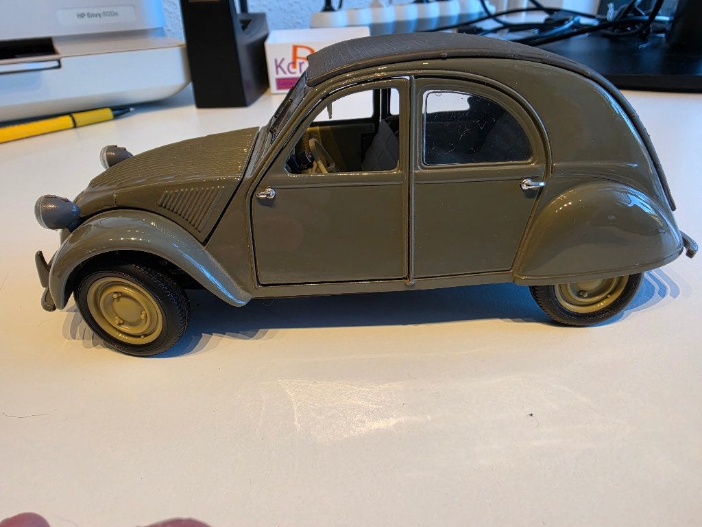 Citroen 2cv 1952 1/18, Ophalen of Verzenden, Gebruikt, Auto, Maisto
