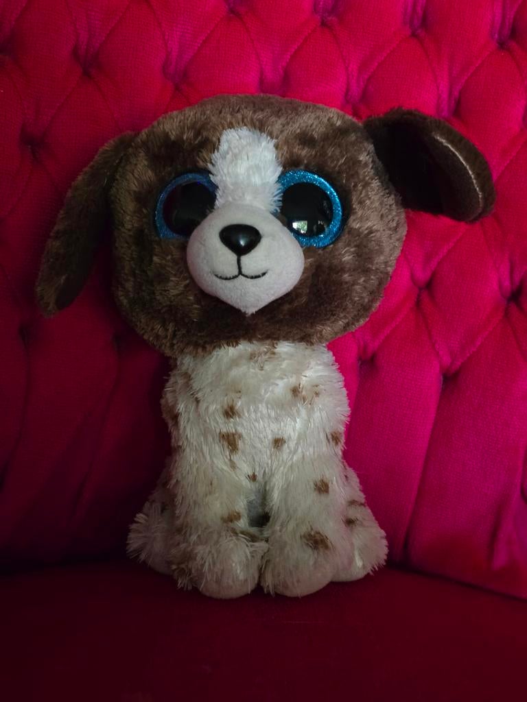 Ty Beanie Boo Duke de Bruine Hond Knuffel, Overige karakters, Zo goed als nieuw, Wasbaar, Middelgroot (20 tot 80 cm)