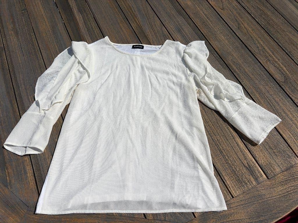 Taifun top, Maat 38/40 (M), Wit, Ophalen of Verzenden, Zo goed als nieuw