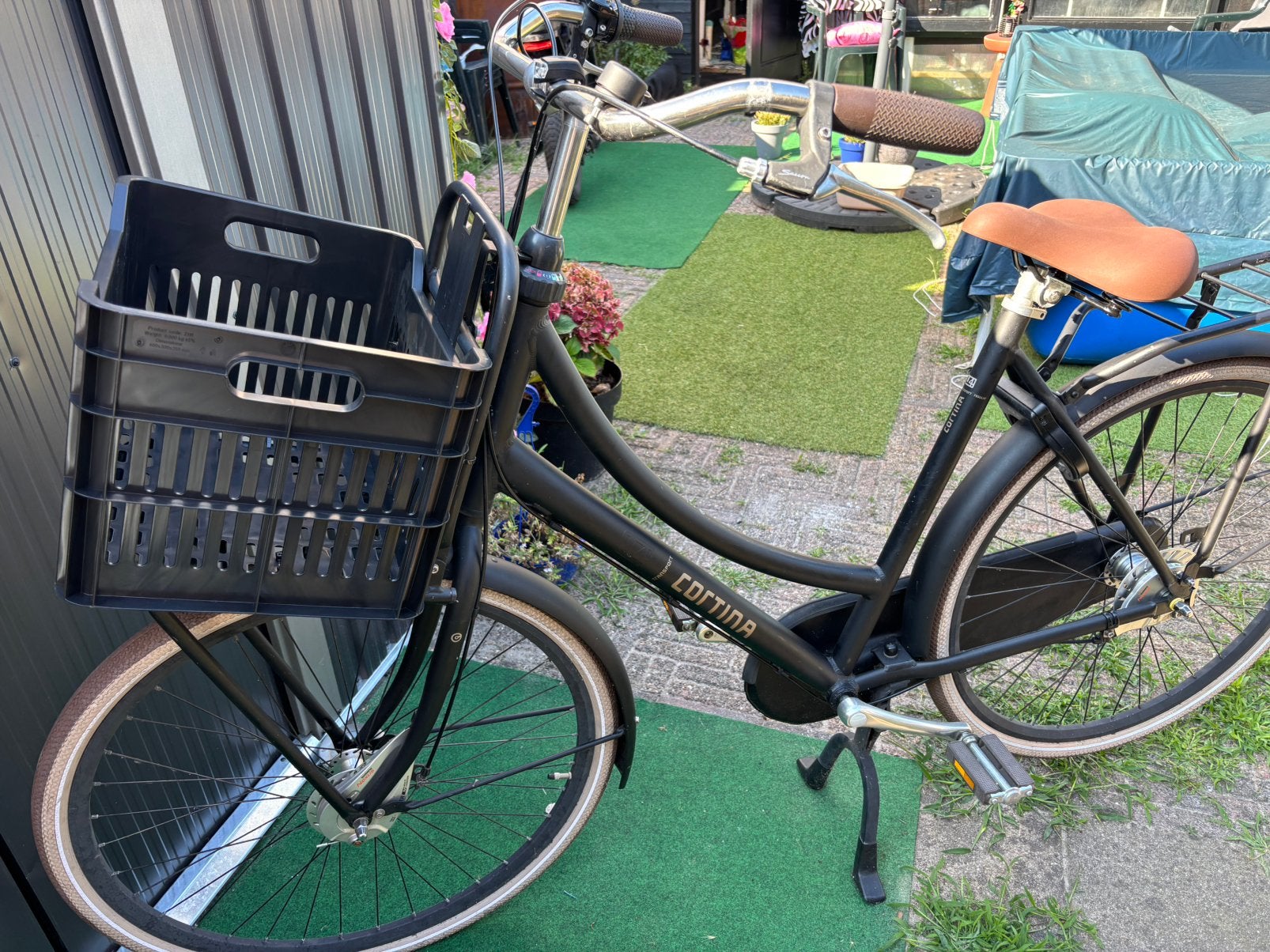 Cortina fiets 28 inch met versnellingen en voordrager, Overige merken, Velgrem, Versnellingen, Ophalen of Verzenden
