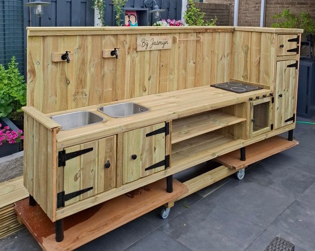 Speelkeuken/modderkeuken, Ophalen, Nieuw, Hout, Speelkeuken
