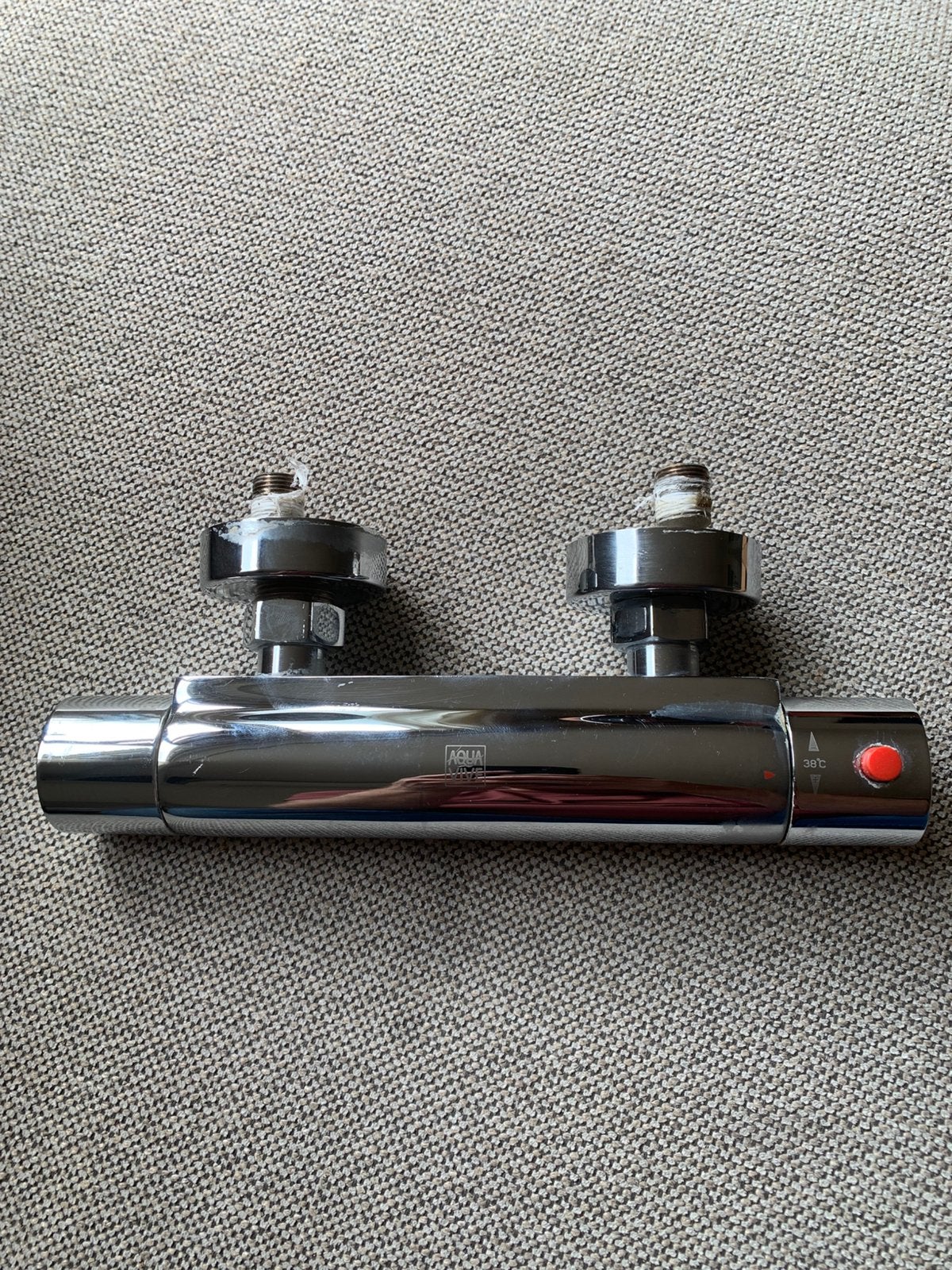 Douchekraan thermostatisch chroom HoH 12cm, Doe-het-zelf en Verbouw, Sanitair, Ophalen of Verzenden, Gebruikt, Chroom, Douche