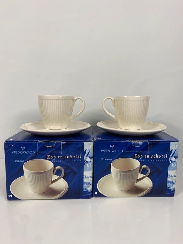 Wedgwood – Windsor – kop en schotel – set van 2, Ophalen of Verzenden, Zo goed als nieuw, Nvt, Wedgwood