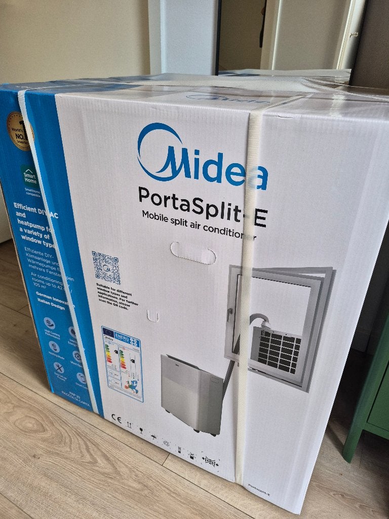 Midea PortaSplit 12000 BTU airco Koelen & Verwarmen (Nieuw), Witgoed en Apparatuur, Ophalen, Koelen en Ontvochtigen, Timer, Nieuw