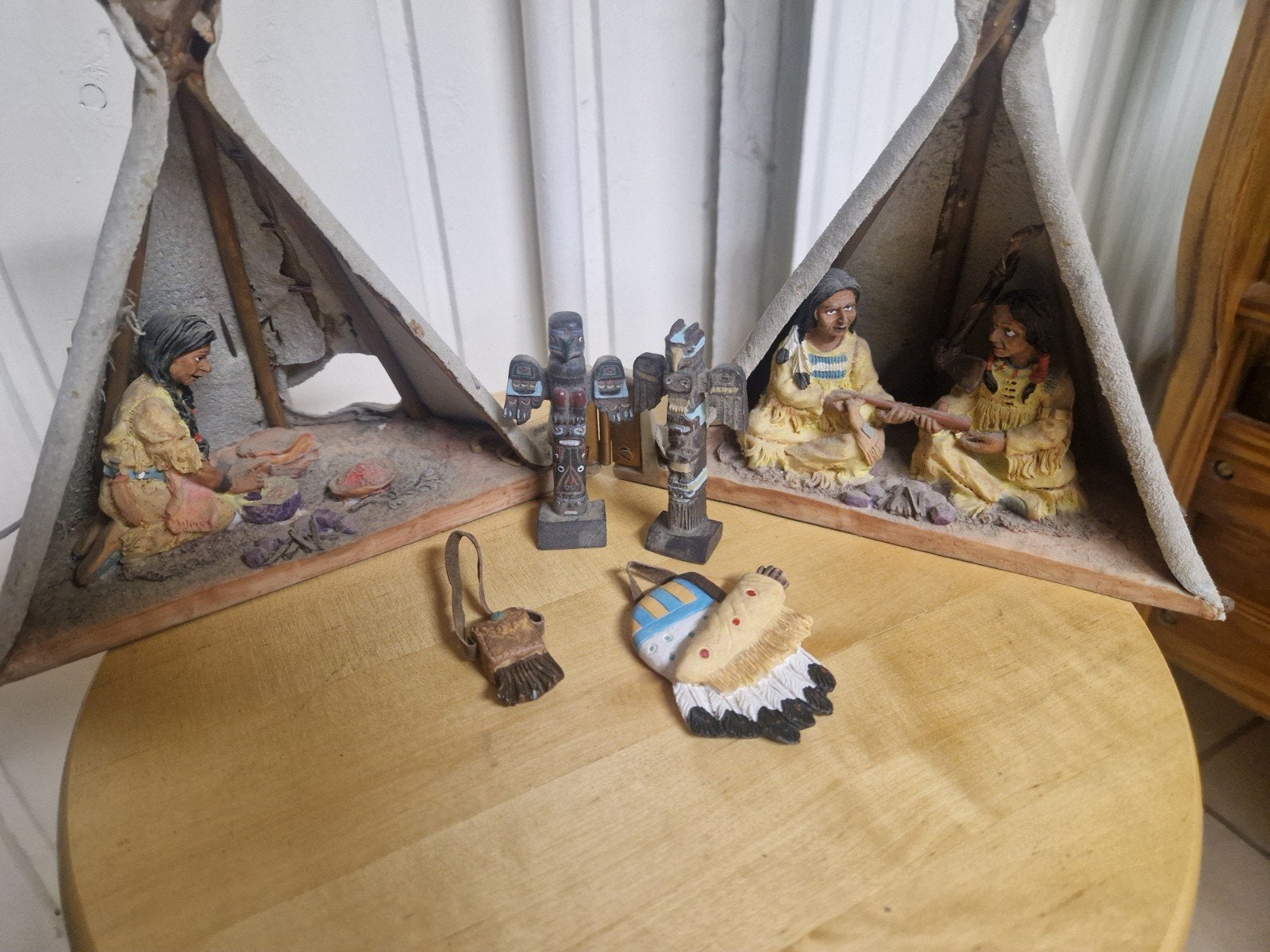 tipi tent met indianen, Ophalen of Verzenden, Zo goed als nieuw, Mens