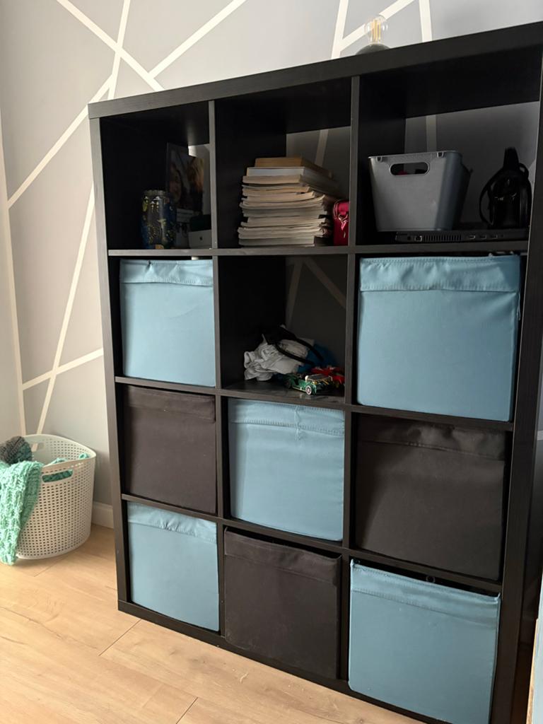 IKEA Kallax Kast met 9 vakken - Zwartbruin, Ophalen, Gebruikt