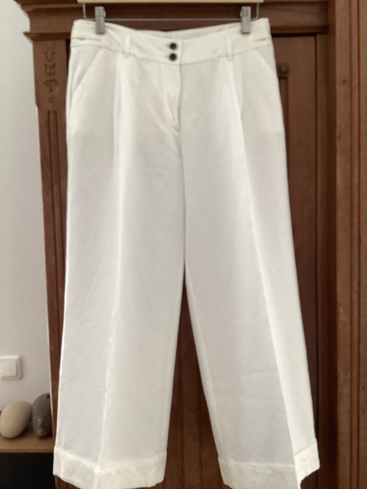 Broek van Mandarin & Mint, maat 38, Kleding | Dames, Maat 38/40 (M), Wit, Nieuw, Ophalen of Verzenden