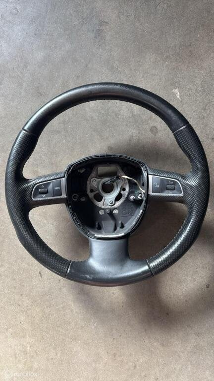 Stuurwiel leder Audi A3 8P ('03-'12) 8RO 419 091 F TNA, Audi, Gebruikt