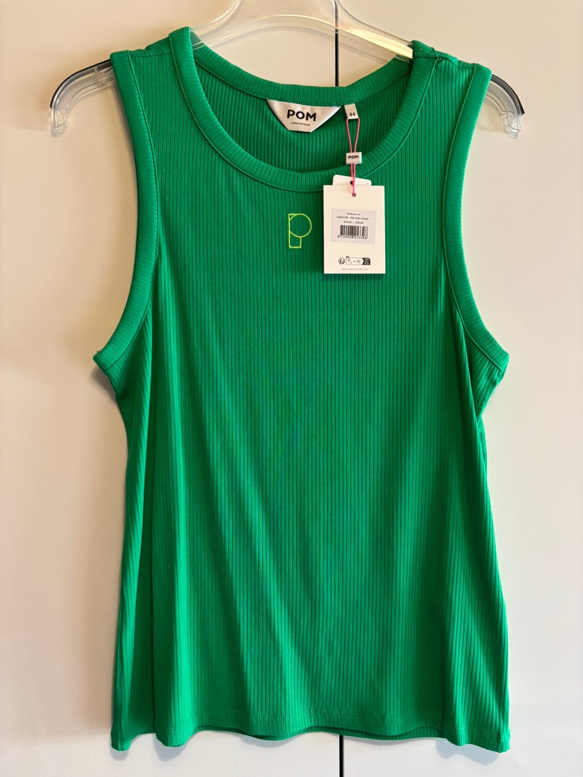 Pom Amsterdam groene tanktop palm green 44, Verzenden, Maat 42/44 (L), Nieuw, Zonder mouw