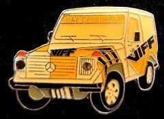 Mercedes- Benz G-klasse pin- geel epoxy, Verzamelen, Verzenden, Nieuw, Transport, Speldje of Pin