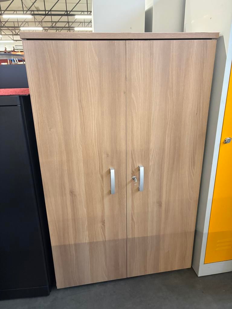 Draaideurkast Havanna Wit - 144x89x43 cm, Ophalen, 100 tot 150 cm, Nieuw, 50 tot 100 cm