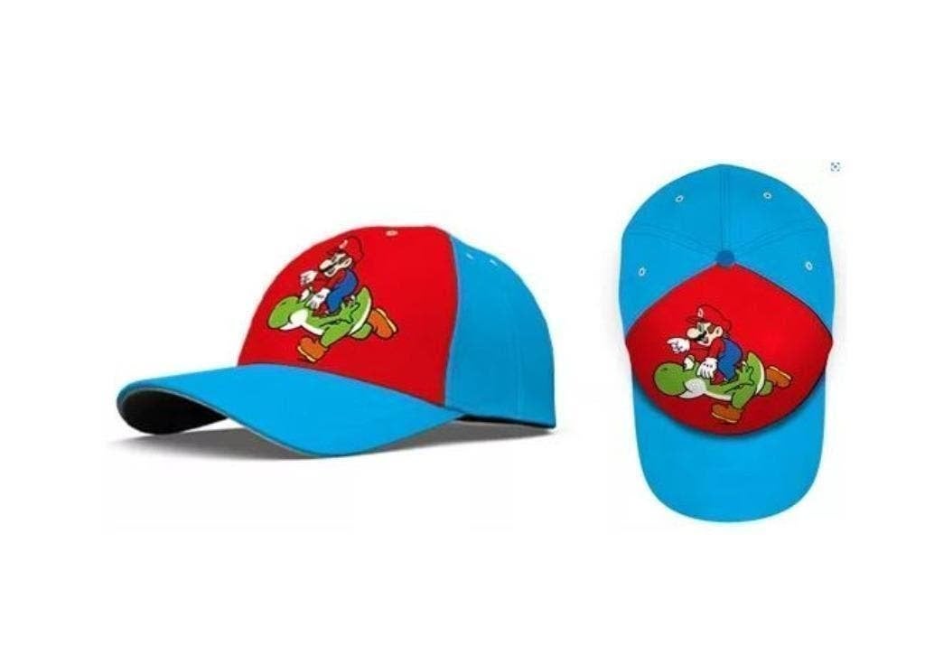 Super Mario Baseball Cap / Pet - Mario en Yoshi, Super Mario, Nieuw, Ophalen of Verzenden, Pet