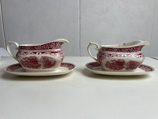 Twee Jus-kommen Old England Maastricht, Antiek en Kunst, Antiek | Servies los, Ophalen of Verzenden