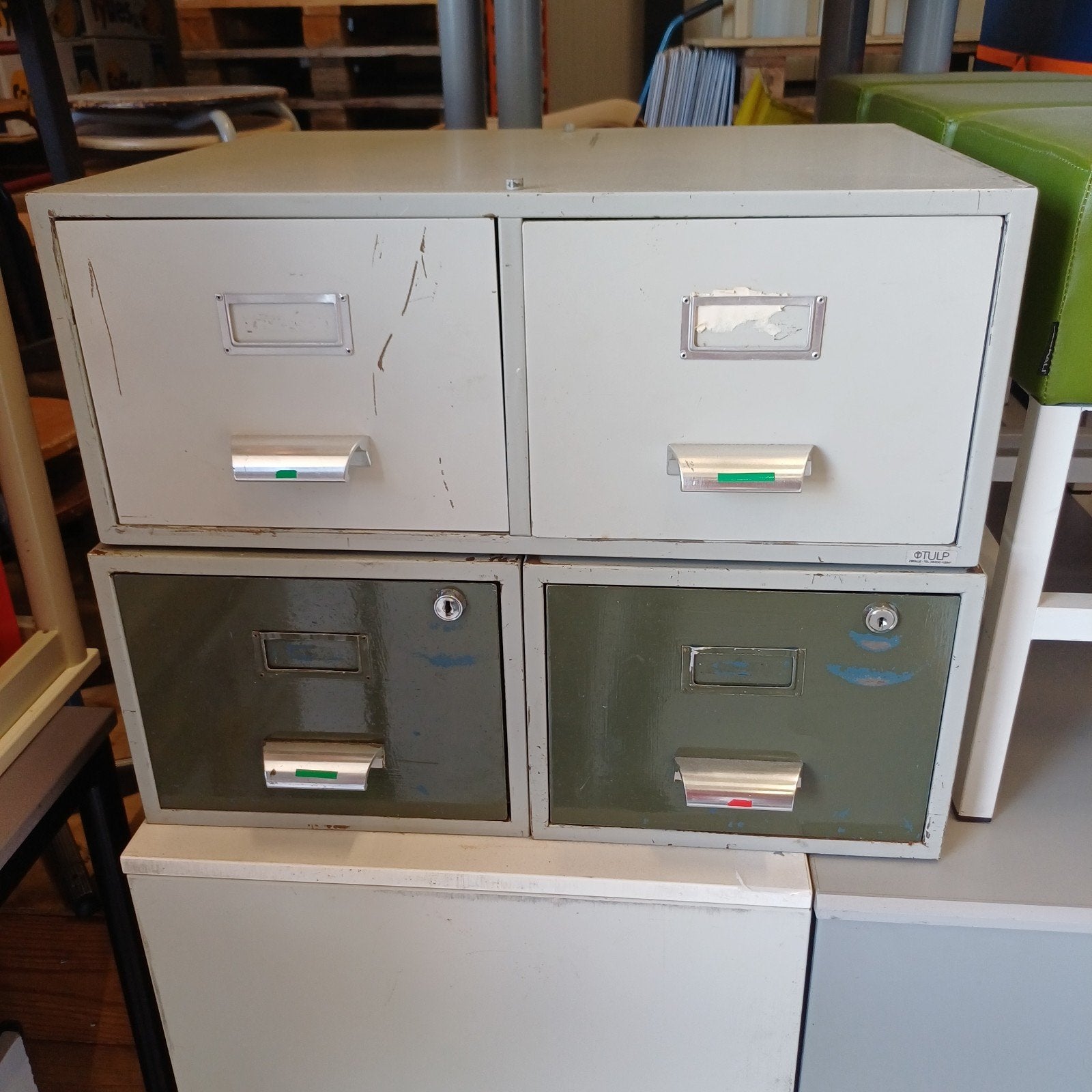 1 x vintage ladekasten ladeblokken, Ophalen, Gebruikt, 25 tot 50 cm, Minder dan 100 cm
