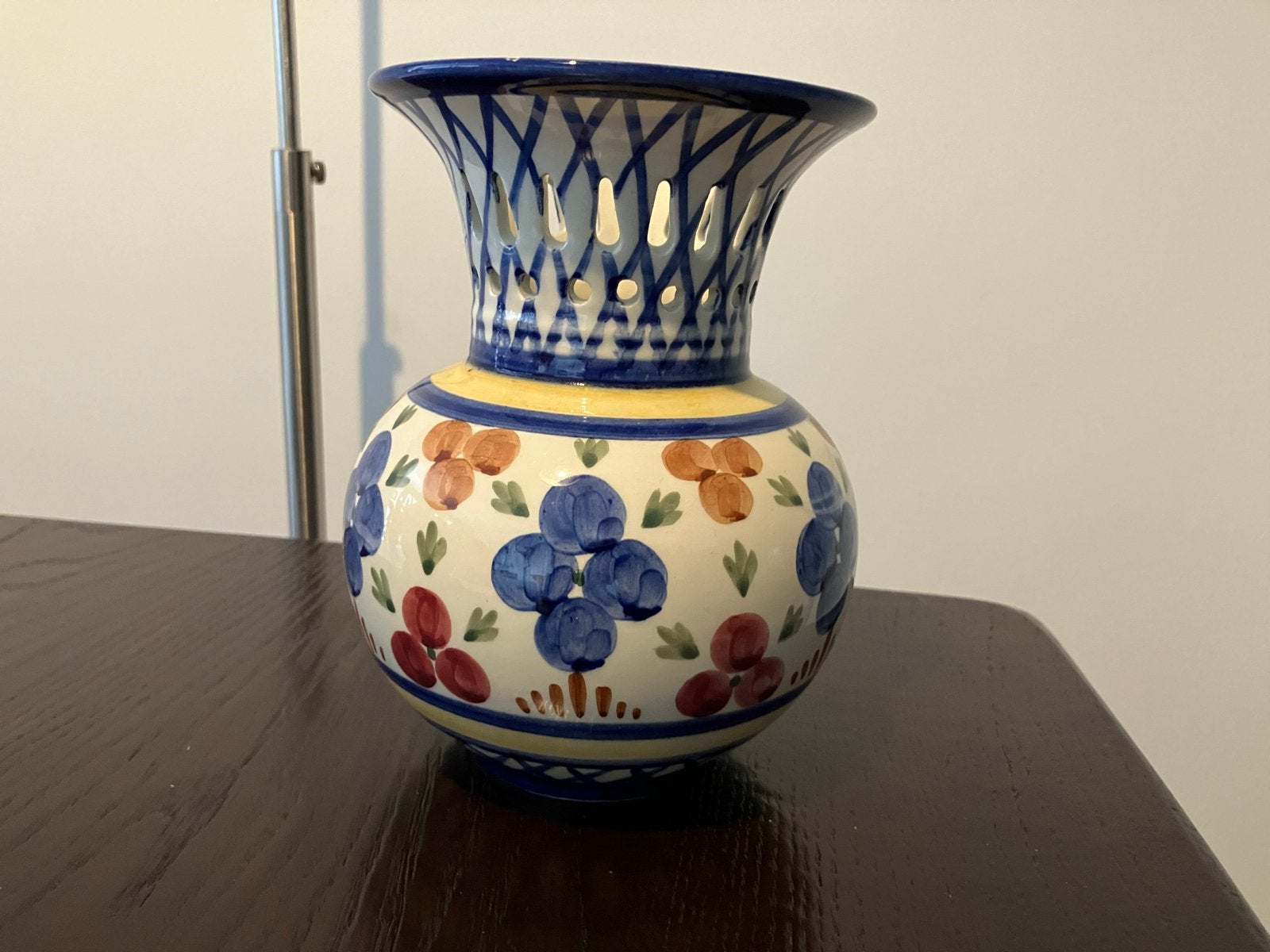 Oude Gouda Holland Vaas - Handgeschilderd, Antiek en Kunst, Ophalen