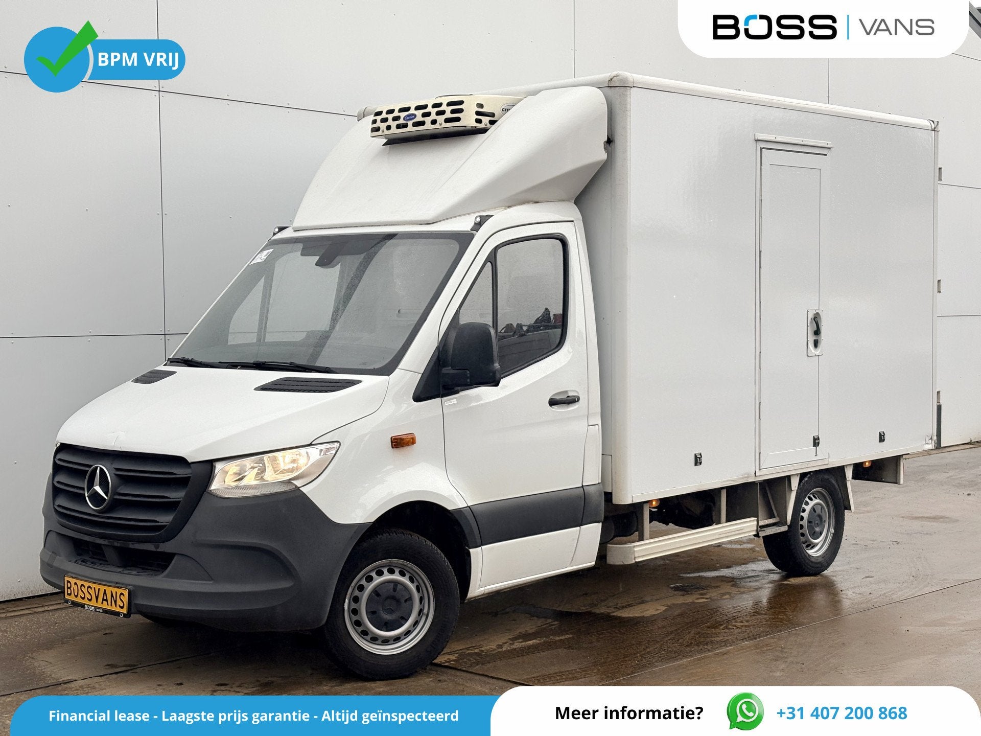 Mercedes-Benz Sprinter 315 1.9 CDI 150PK Koelwagen Carrier C, Auto's, Bestelauto's, Gebruikt, Zwart, 4 cilinders, 1 stoelen