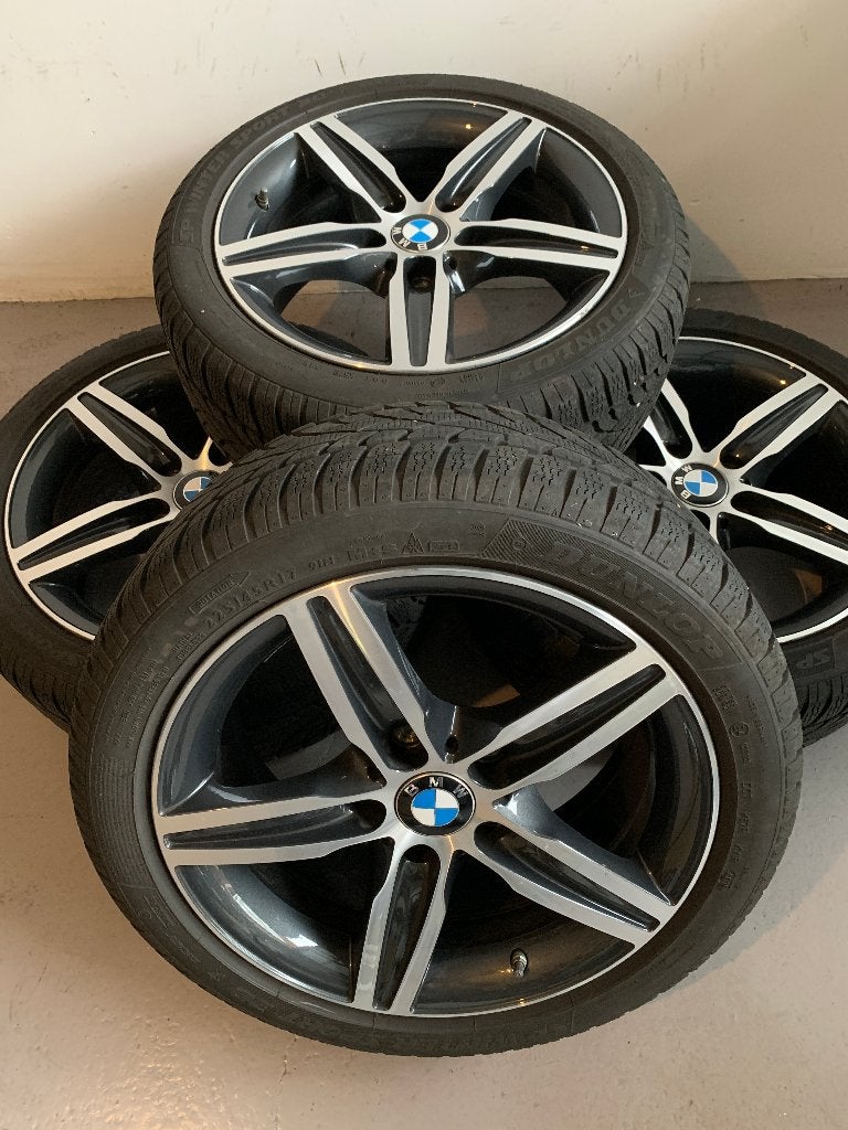 Winterwielen set BMW 17 inch bicolor, Ophalen, Gebruikt, Banden en Velgen, 17 inch