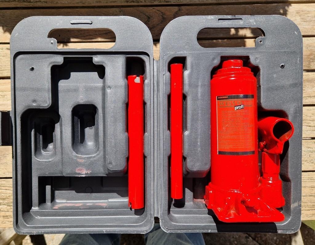 Hydraulische potkrik van Wisvo Tools., Ophalen, Gebruikt, Hydraulisch, Potkrik