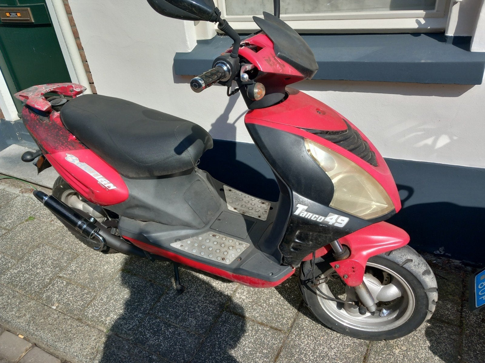 Scooter 4tk 80cc met nieuwe onderdelen en heb geel kenteken, Gebruikt, Benzine, Ophalen, Overige merken