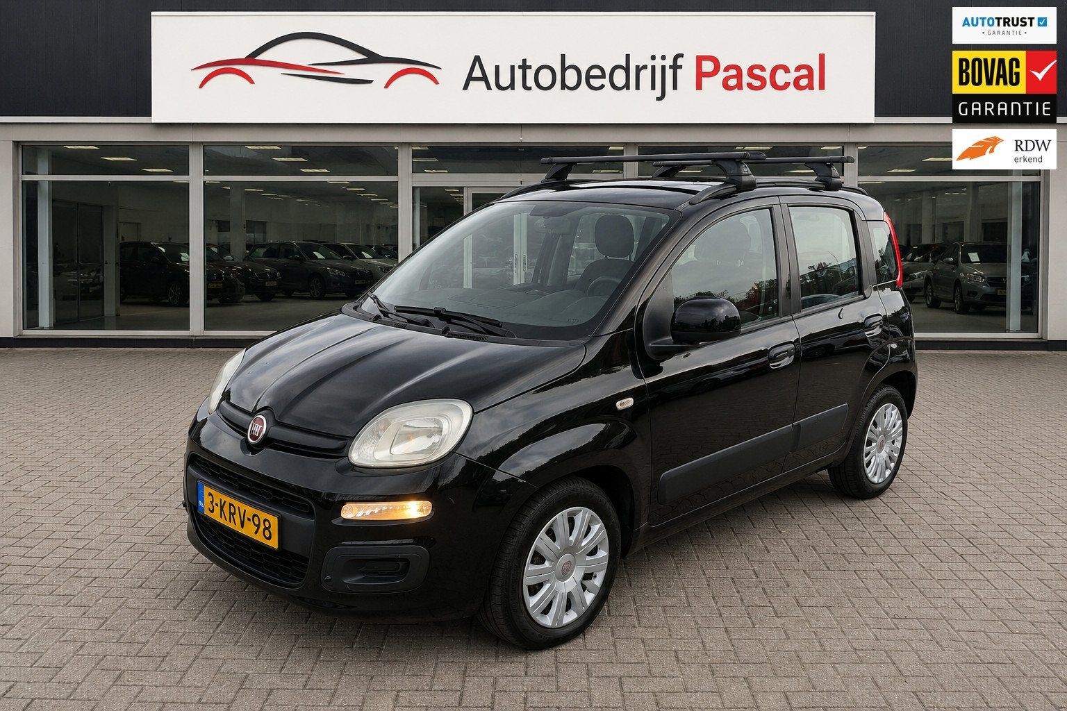 Fiat Panda 0.9 TwinAir | Airco | City-stand | NAP! |, Euro 5, 31 €/maand, Panda, Zwart