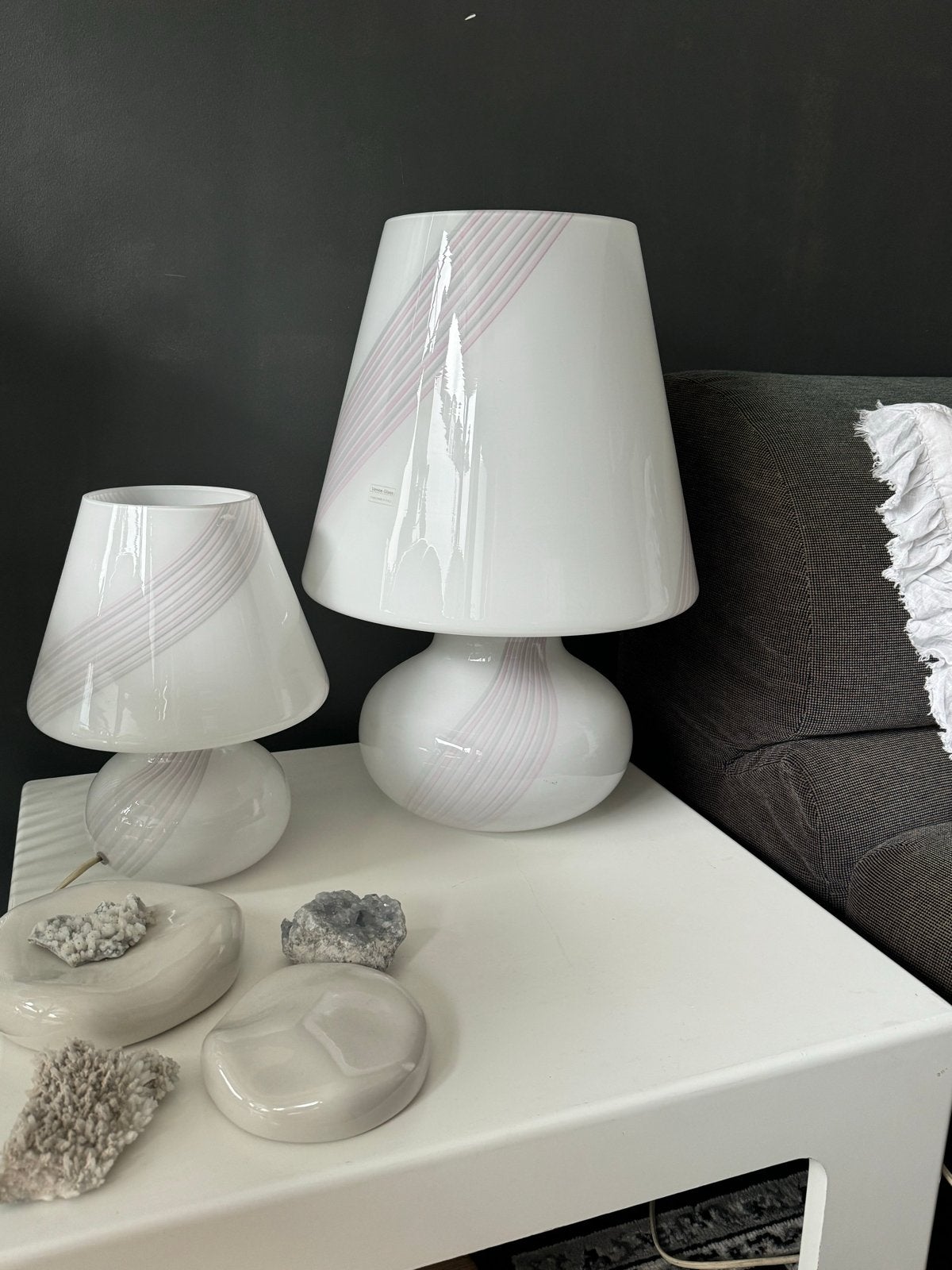 Set van 2 Vintage Mushroom Lampen, Italië 1960, Ophalen
