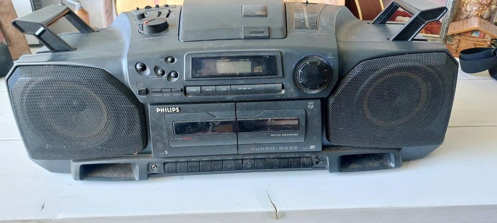 Philips ghettoblaster, Ophalen of Verzenden, Gebruikt, Overige typen, Met cd-speler