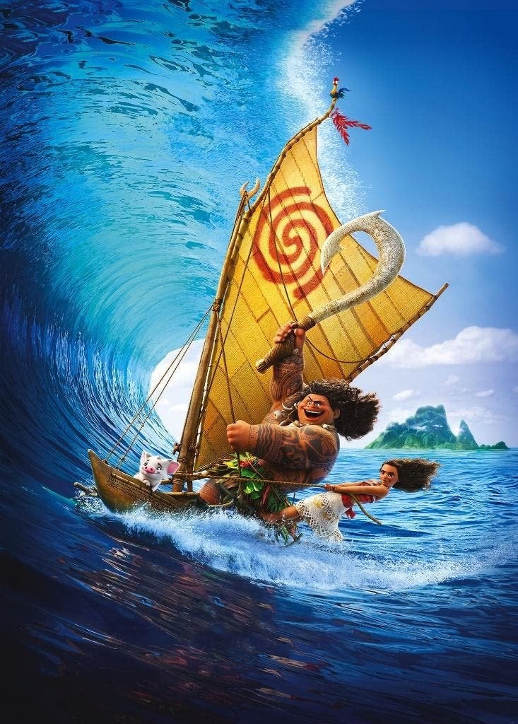 Disney Vaiana Vlies Behang - 200x280 cm - Gratis Verzending, Verzenden, Nieuw, Overige typen, Nvt