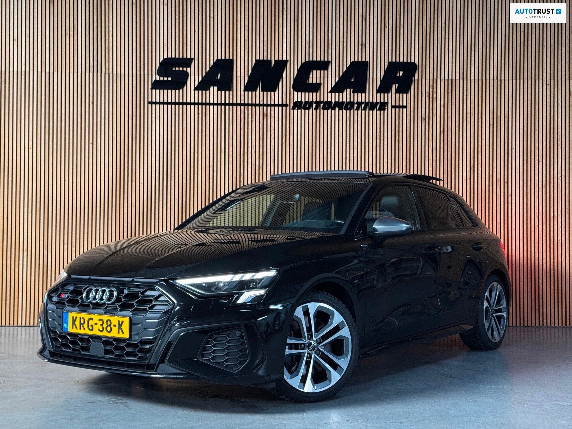 Audi S3 Sportback 2.0 TFSI quattro 310 PK PANO|AMBIENT|CRUIS, Auto's, Gebruikt, Zwart, 4 cilinders, 1984 cc