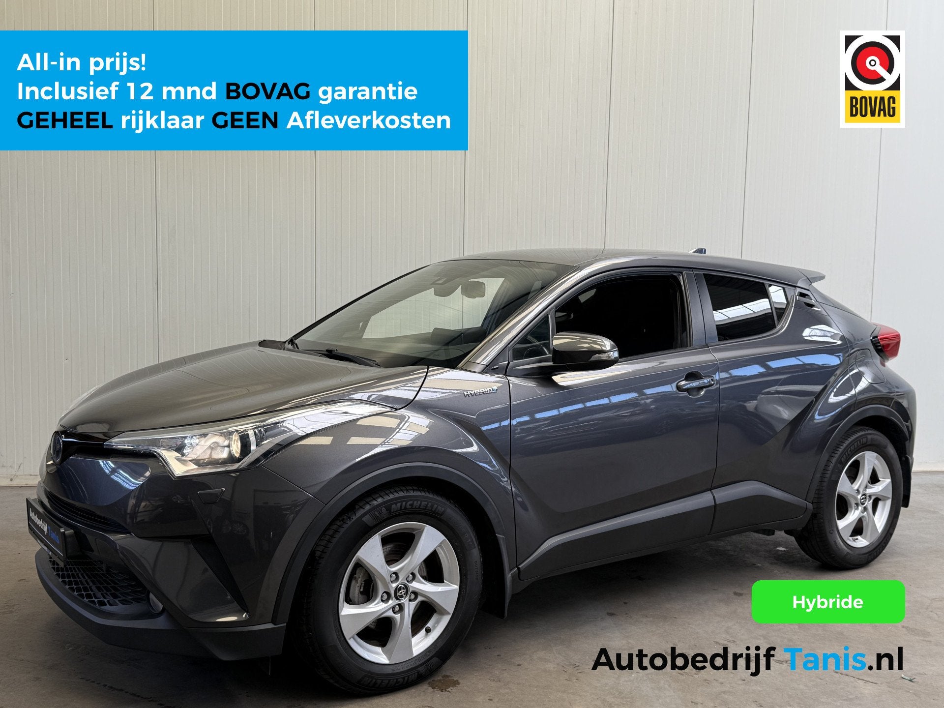 Toyota C-HR 1.8 Hybrid Style AIRCO/ECC-CAMERA-NAVI by CARPLA, Auto's, 12 maanden, Stof, Gebruikt, 4 cilinders