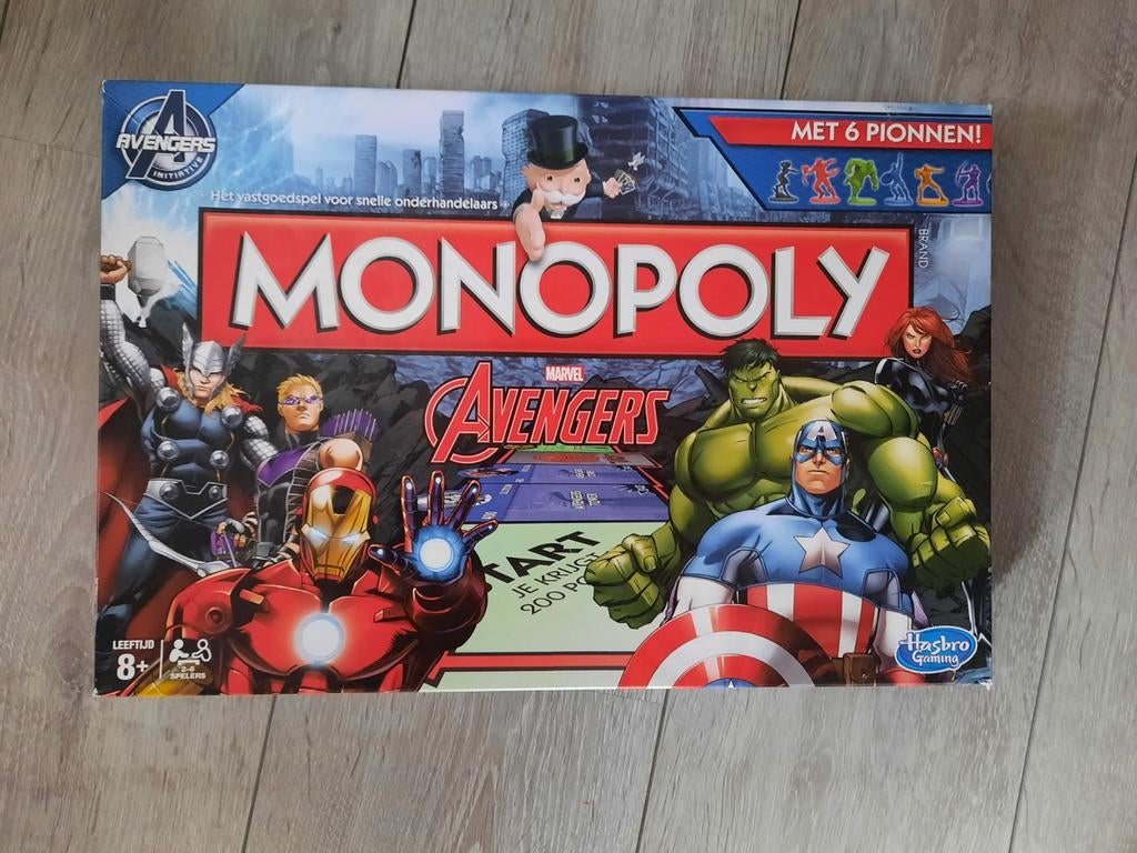 Monopoly Avengers Bordspel - Zo goed als nieuw, Vijf spelers of meer, Ophalen of Verzenden, Zo goed als nieuw, Hasbro Gaming