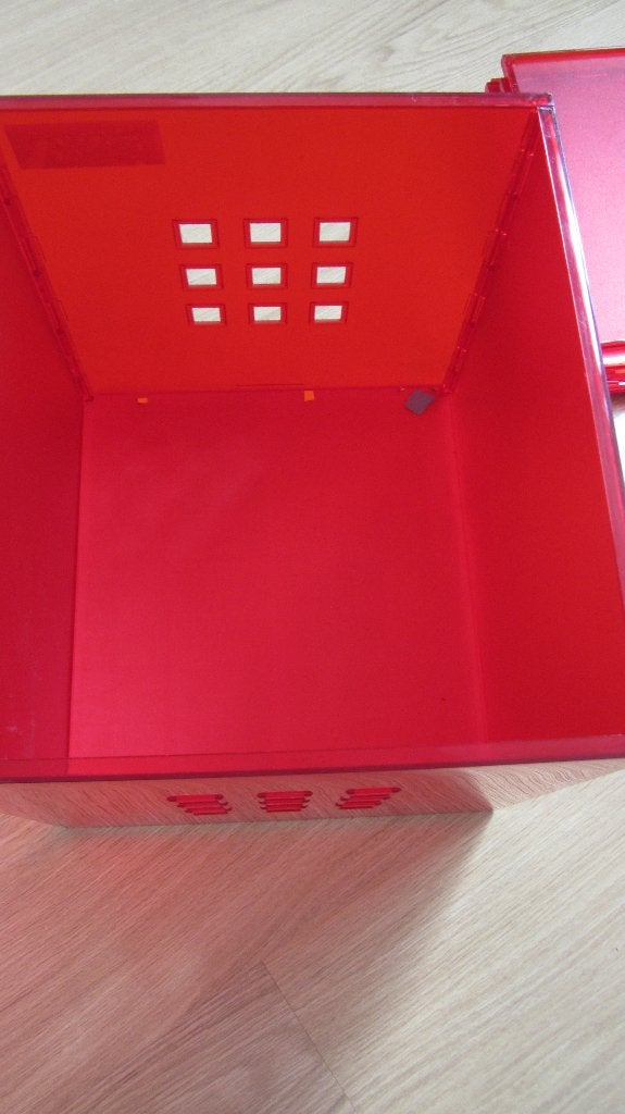 2 rode opbergboxen van Ikea, Ophalen, Gebruikt, Minder dan 50 cm