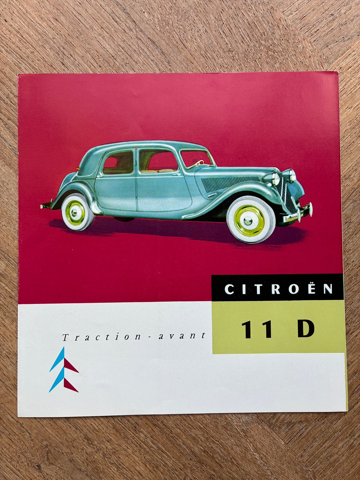 Citroën Traction Avant 11D brochure 1956, Verzenden, Zo goed als nieuw, Citroën