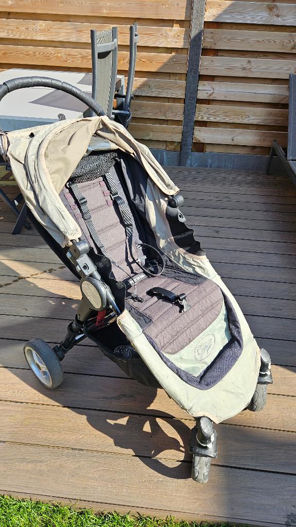 Baby Jogger City Mini – 4-wiel kinderwagen, Kinderen en Baby's, Kinderwagens en Combinaties, Gebruikt, Verstelbare duwstang, Ophalen