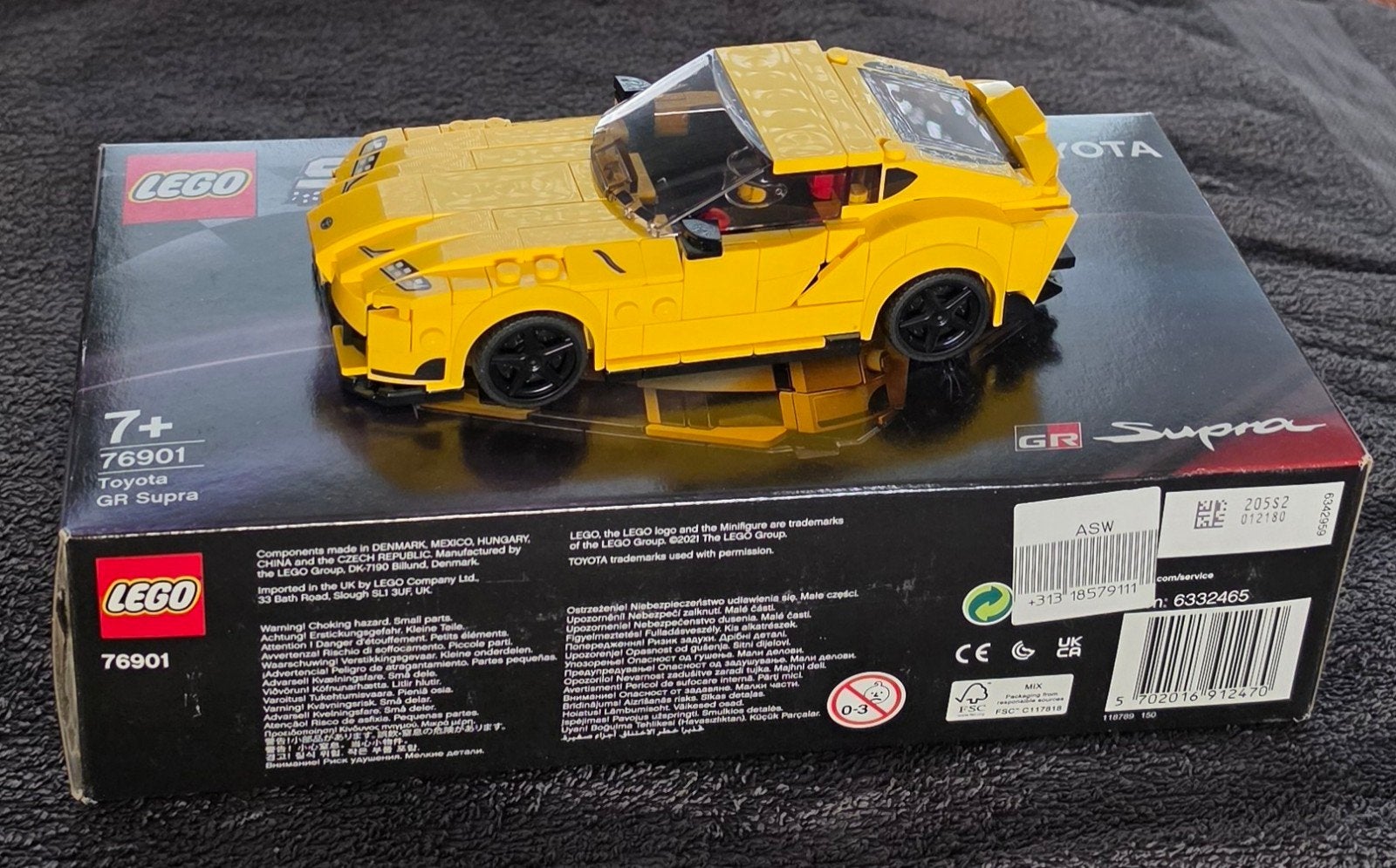 Lego Speed Champions 76901 Toyota GR Supra, Kinderen en Baby's, Speelgoed | Duplo en Lego, Ophalen, Lego, Speed Champions, Zo goed als nieuw