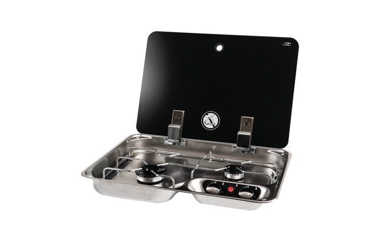 Can FC 1346 - E kookplaat met 2 branders, Caravans en Kamperen, Camper-accessoires, Ophalen of Verzenden, Nieuw