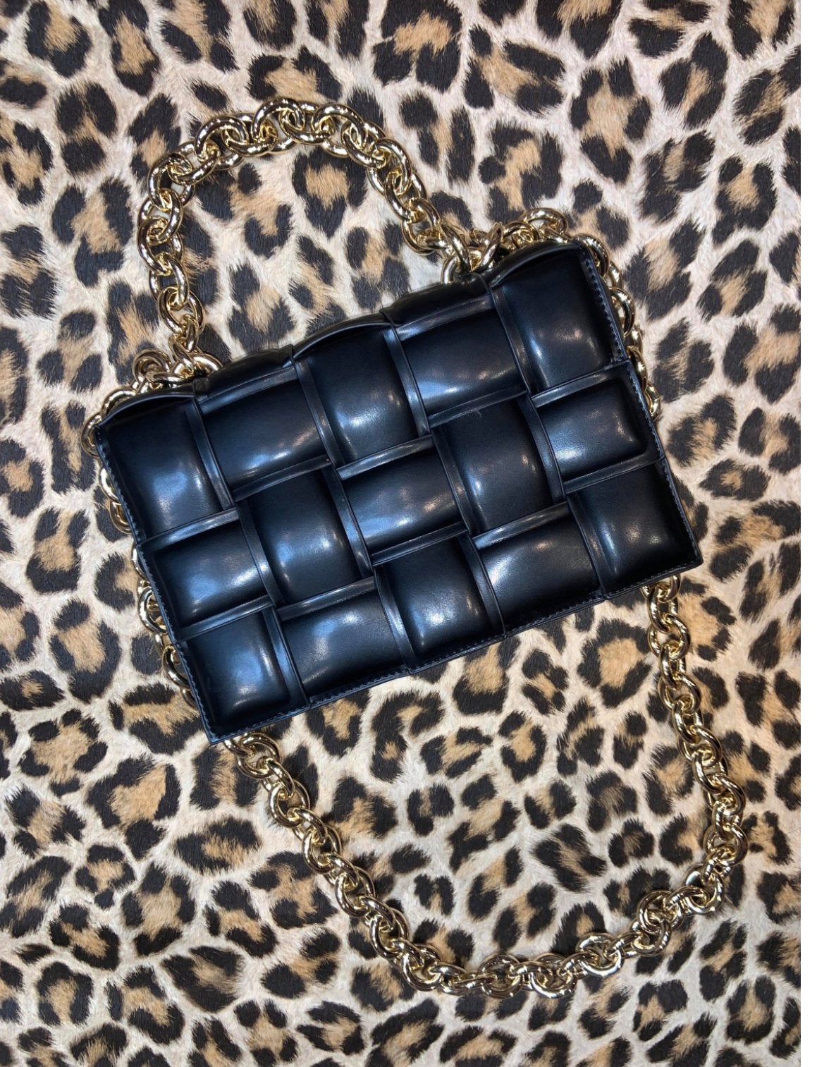 Padded Cassette handtas zwart, Ophalen of Verzenden, Nieuw, Zwart, Handtas