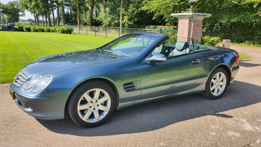 Mercedes-Benz SL 5.0 Sl500 Roadster AUT 2001 Blauw, Automaat, Achterwielaandrijving, 8 cilinders, Cabriolet