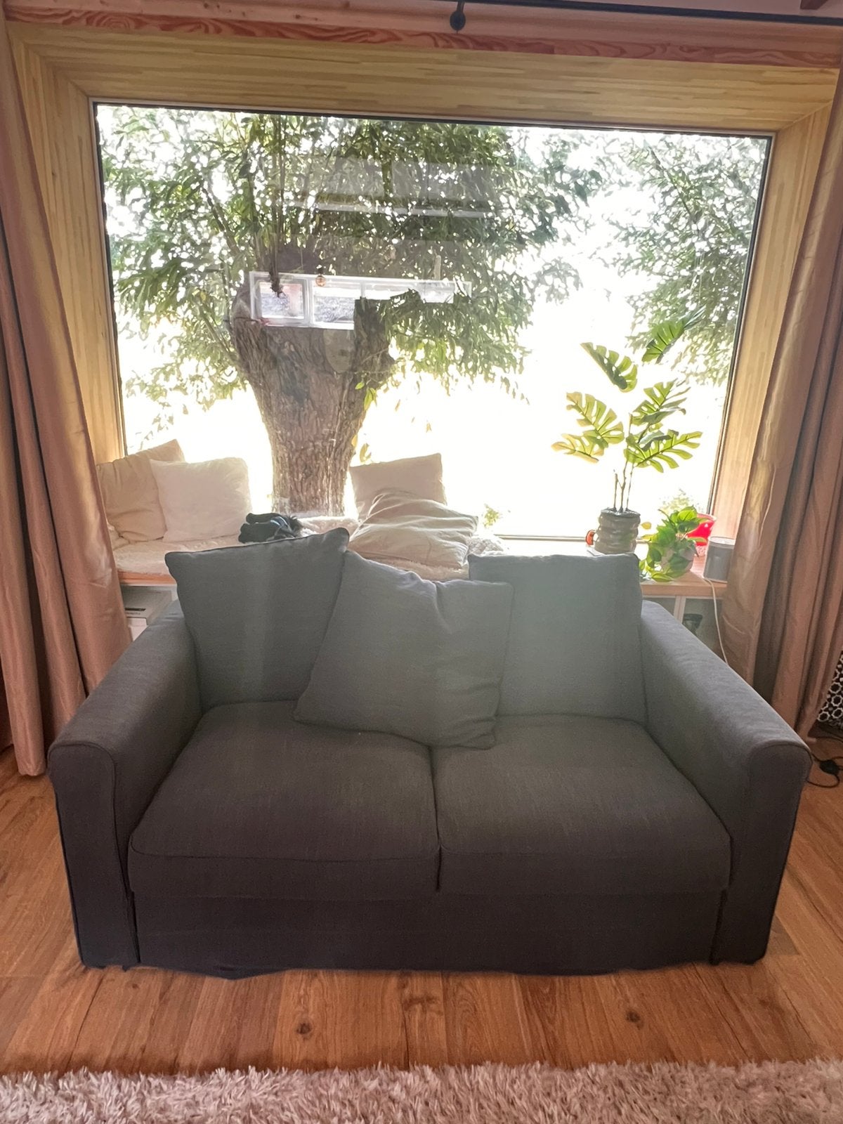 Gronlid - ikea 2 persoonsbank, Ophalen, 150 tot 200 cm, Tweepersoons, 75 tot 100 cm