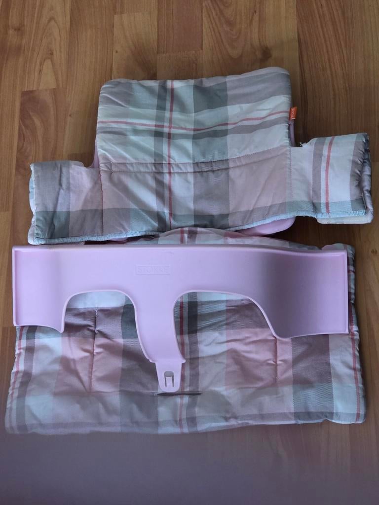 Stokke Tripp Trapp baby set roze met kussen, Ophalen of Verzenden