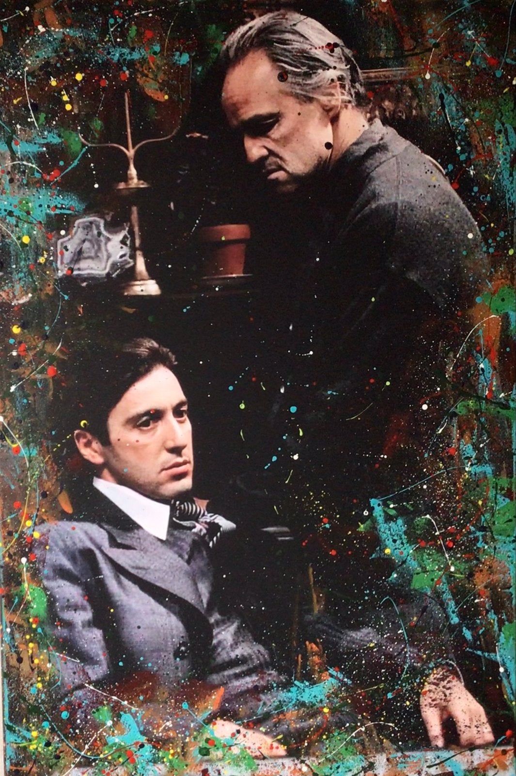 The Godfather- Mixed Media- Katoenen canvasdoek-120x80cm, Ophalen of Verzenden