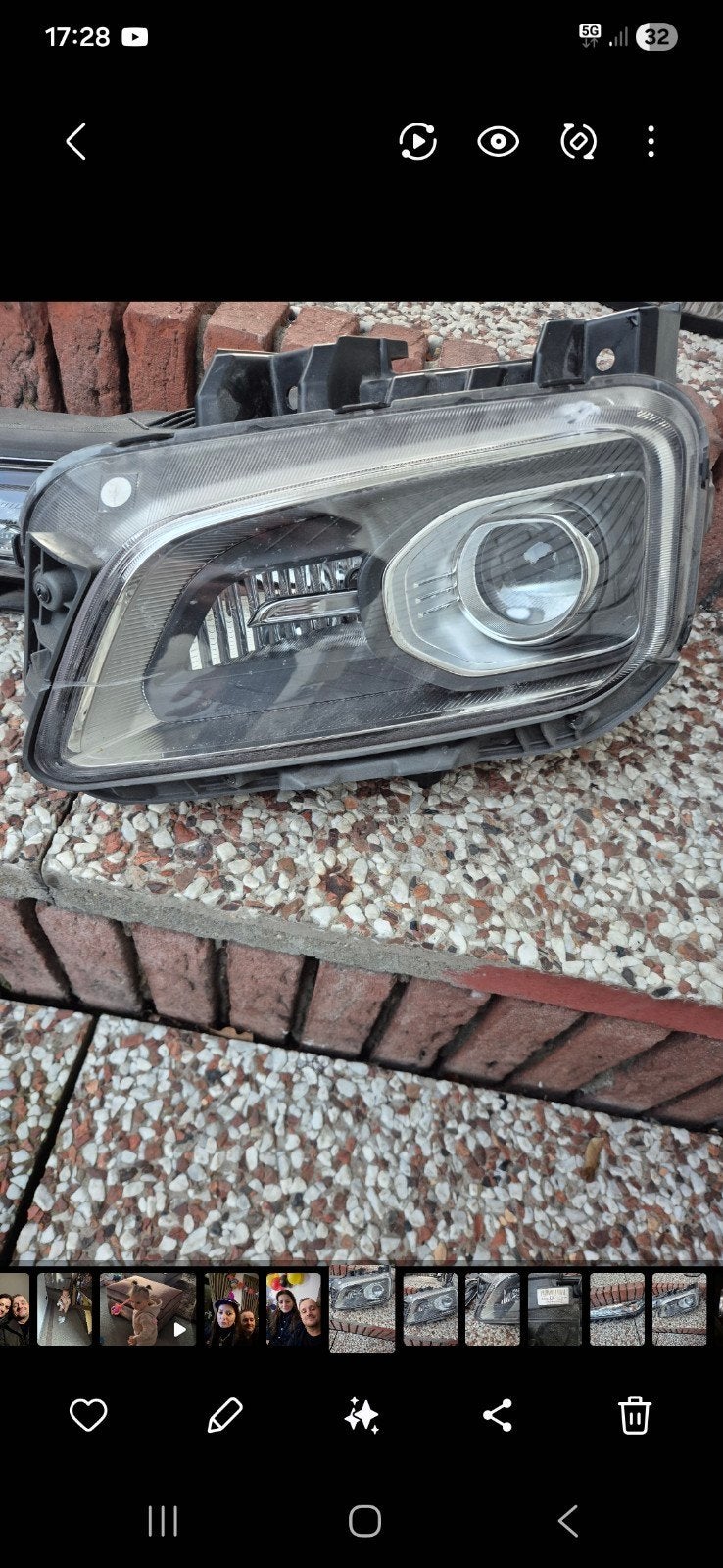 Linker koplamp Hyundai Kona kleine kras zie foto, Ophalen