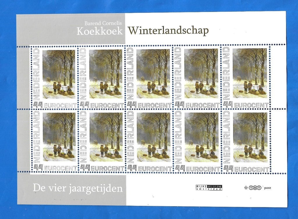 NVPH 2563 Af 2 Vel - De Vier Jaargetijden - Winterlandschap, Postzegels en Munten, Verzenden, Na 1940, Postfris