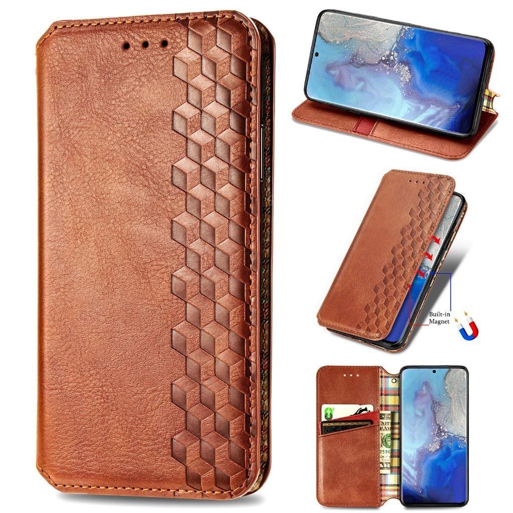 Luxe PU Lederen Wallet Case Set voor Galaxy S20 Plus _ Bruin, Telecommunicatie, Mobiele telefoons | Hoesjes en Frontjes | HTC